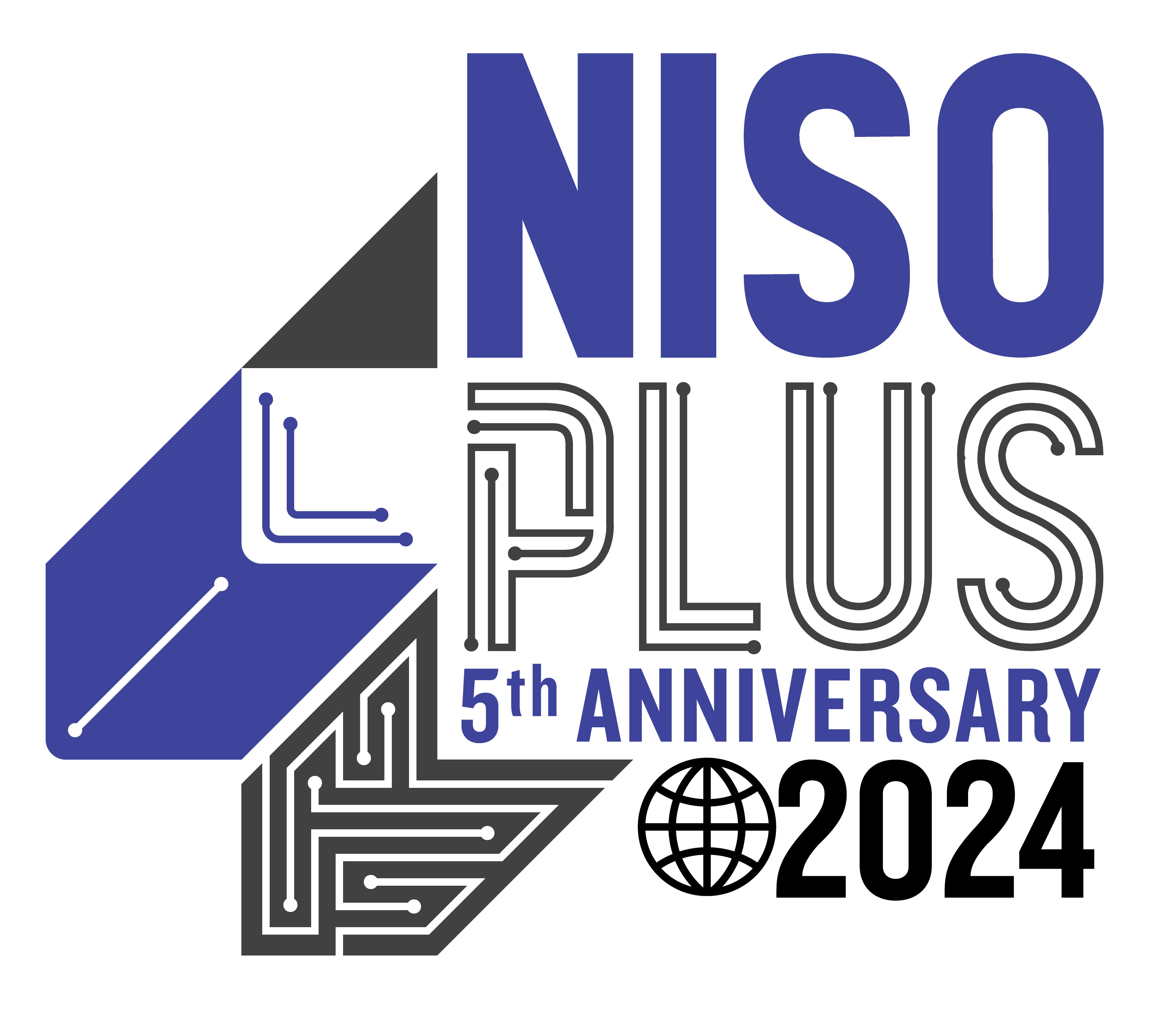 NISO PLUS 5th Anniversary logo logo