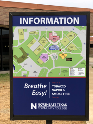 Northeast Texas Community College info sign