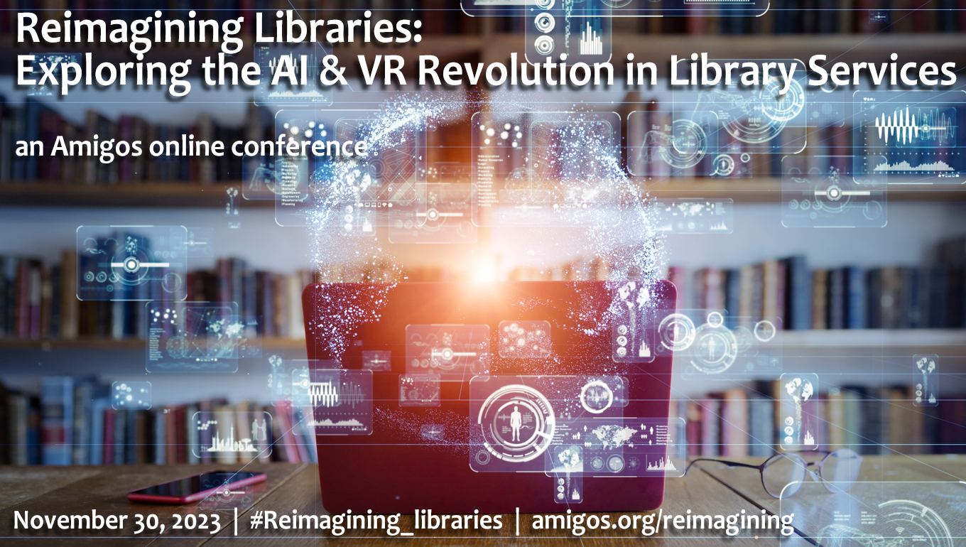 Reimagining Libraries: Exploring the AI & VR Revolution in Library Services logo